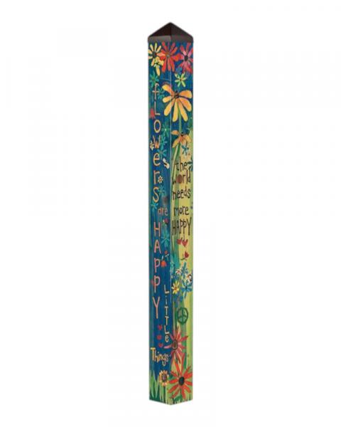 Art Pole 60" World Needs Happy