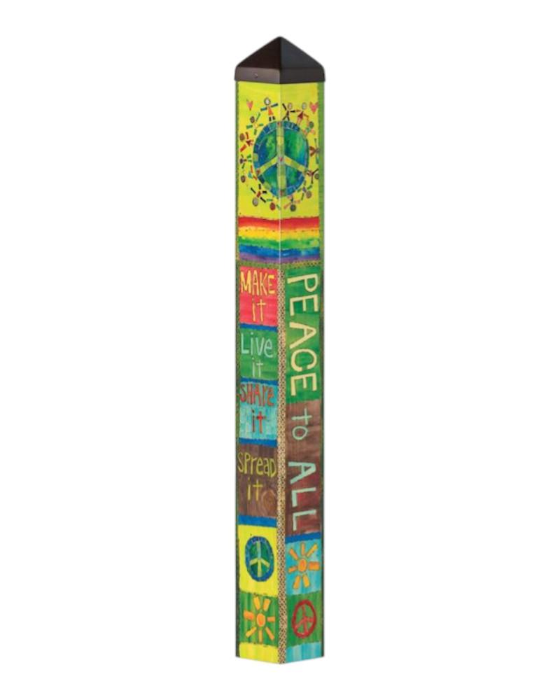Art Pole 40" Peace & Love