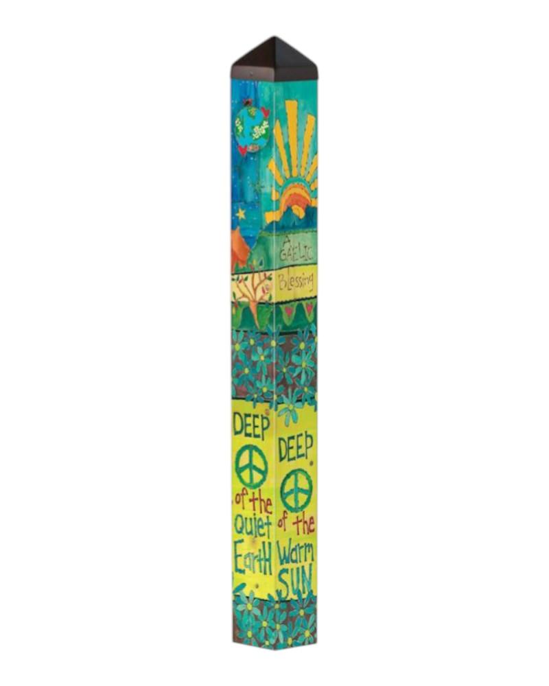 Art Pole 40" Gaelic Blessing