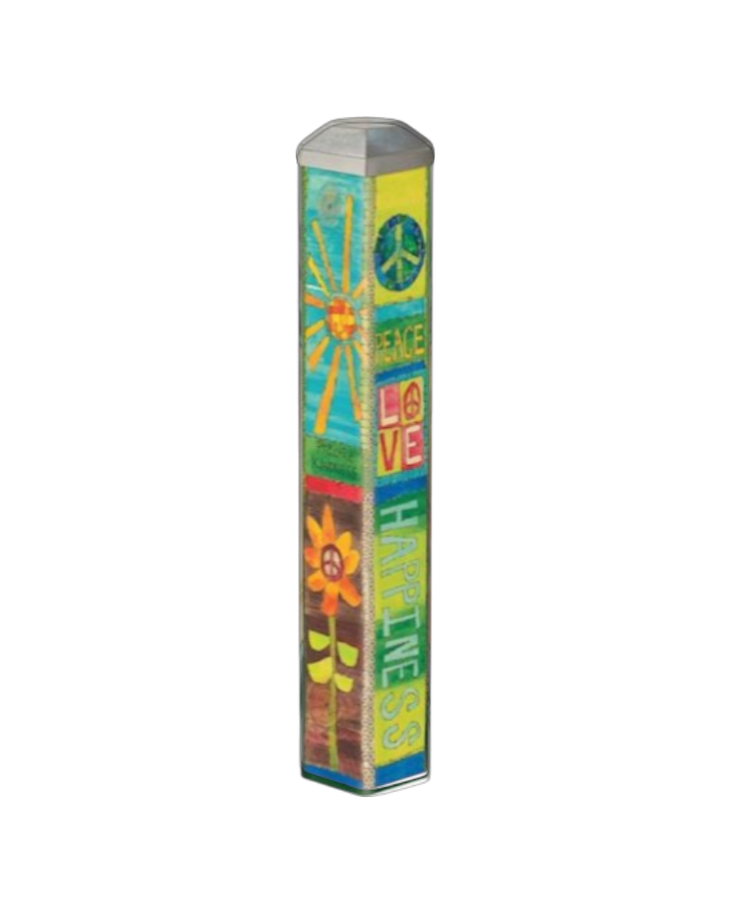 Mini Art Pole 10" Peace & Love