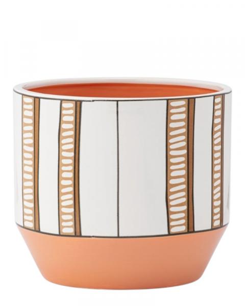 Two Tone Stripes Planter 5"