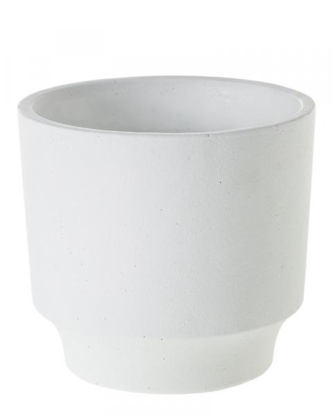 Glendale Pot 6x5" White