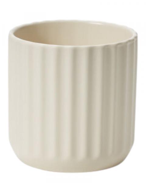 Beam Pot 4.75x4.5" Offwhite