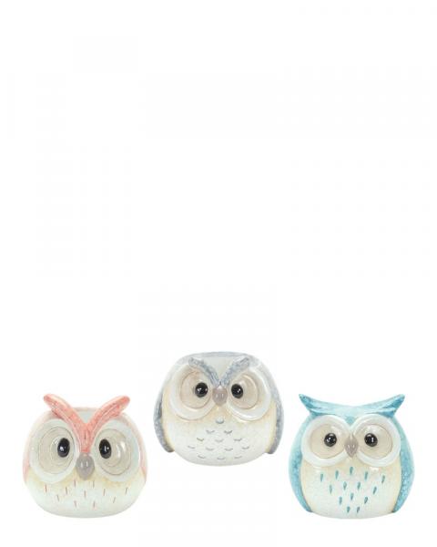 Owl Planter 3" Terra Cotta Assorted