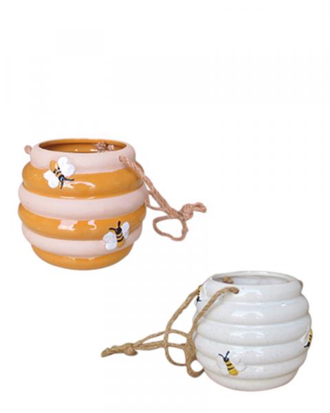 Hanging Bee Pot 6" Assorted