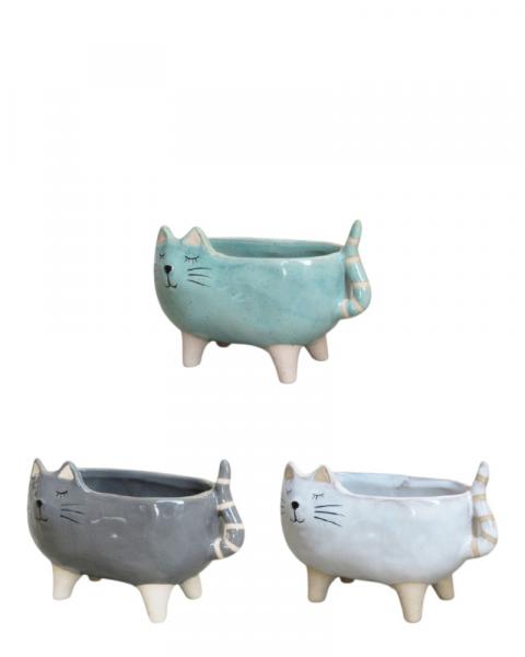 Cat Planter 6" Assorted