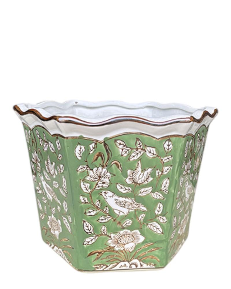 Verdant Grace Planter 10" Green