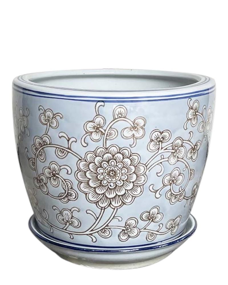 Peony Planter 6" With Saucer