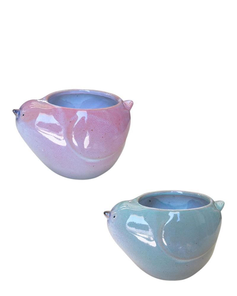 Ceramic Bird Planter 9"