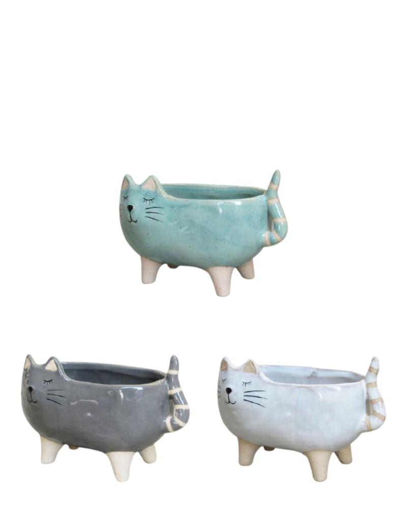Cat Planter 6" Assorted