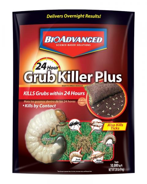 Bioadvanced 24 Hour Grub Killer Plus Covers 10,000 Square Feet
