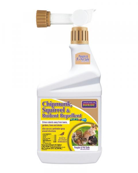 Bonide Chipmunk, Squirrel & Rodent Repellent 32oz Ready To Spray