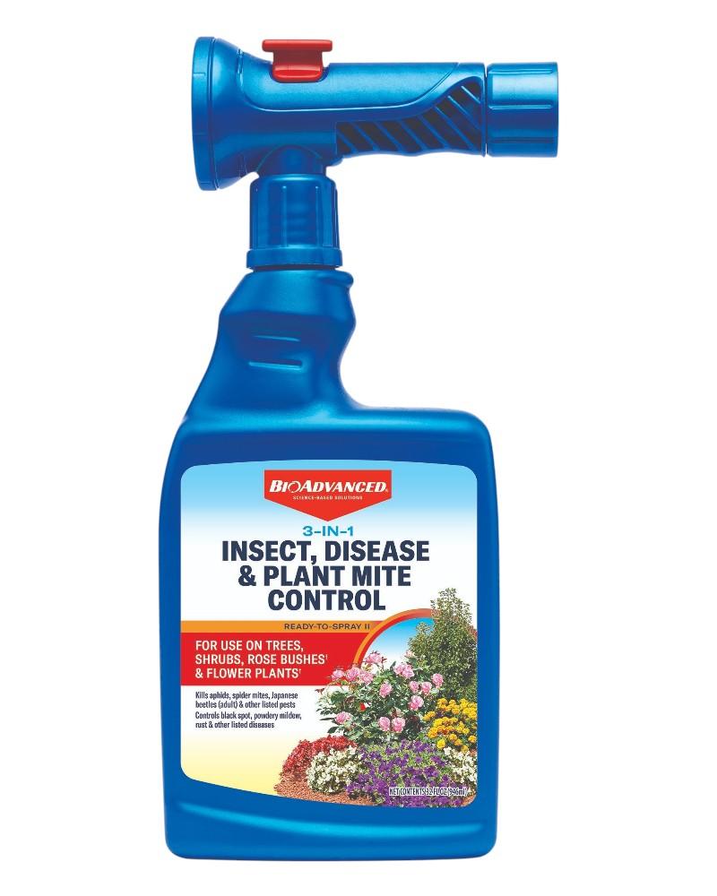 Bioadvanced 3-In-1 Insect, Disease, & Mite Control 32oz Ready To Spray