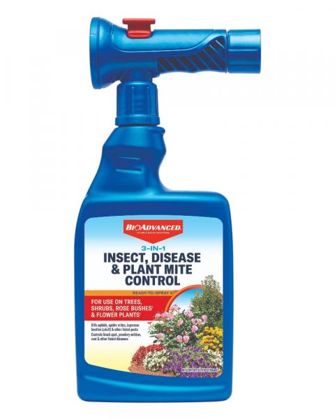 Bioadvanced 3-In-1 Insect, Disease, & Mite Control 32oz Ready To Spray