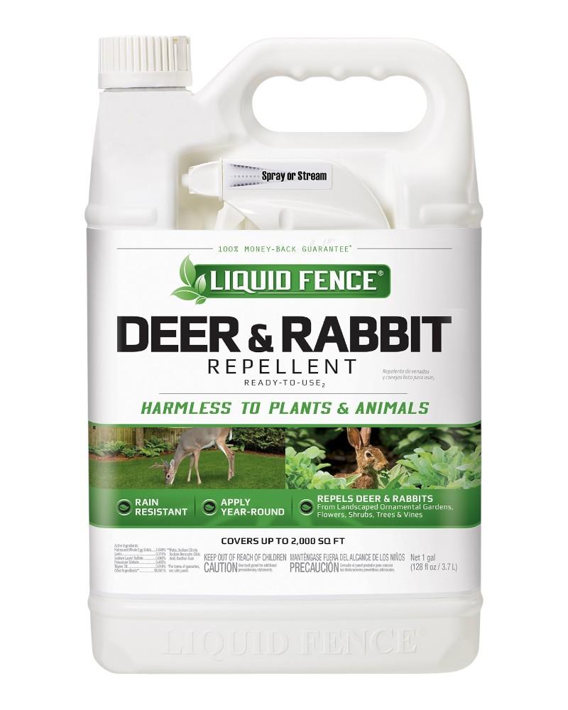Liquid Fence Deer & Rabbit Repellent 1 Gallon Ready To Use