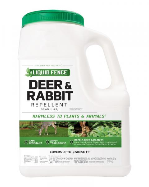 Liquid Fence Deer & Rabbit Repellent 5lb Granules