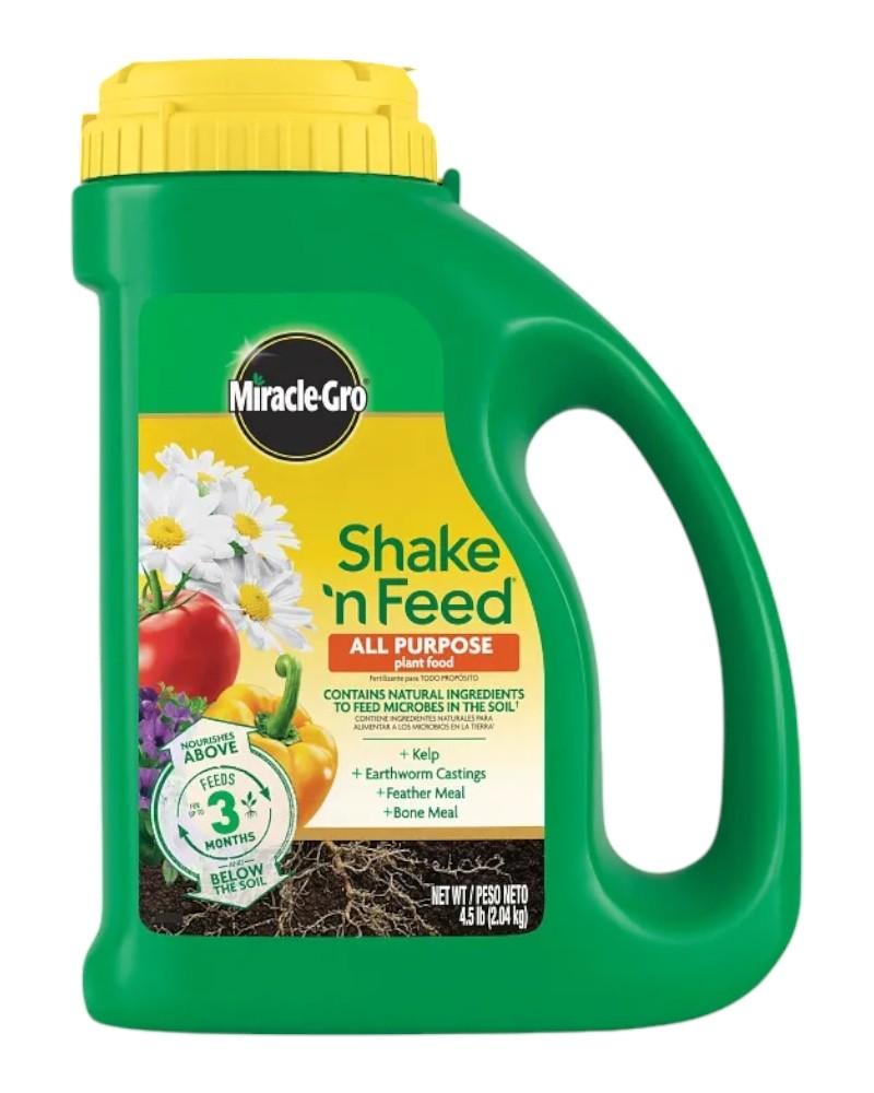 Miracle Gro Shake 'n Feed All Purpose Fertilizer 4.5lb