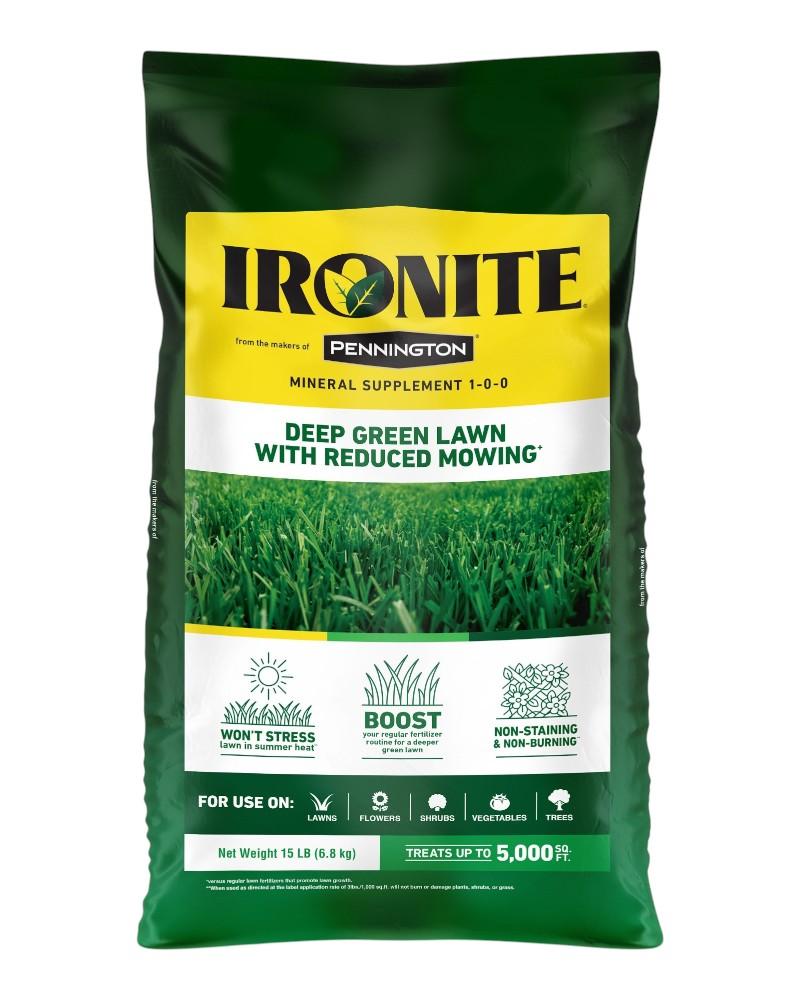 Ironite Lawn Supplement Covers 5,000 Square Feet