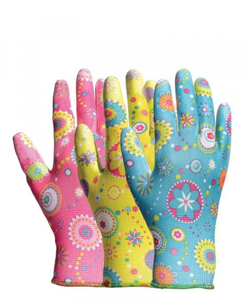 Patterned Garden Glove Small