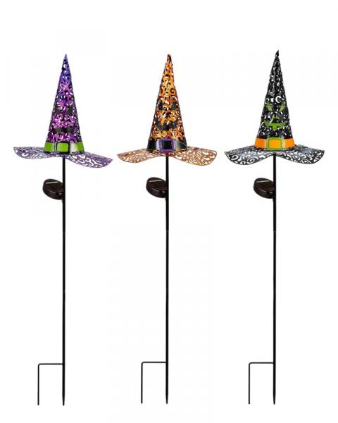 Witch Hat Solar Garden Stake 36"