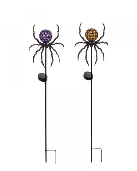 Garden Stake Solar Spider Haunt