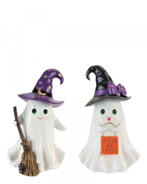 Ghost With Witch Hat 9" Asst.