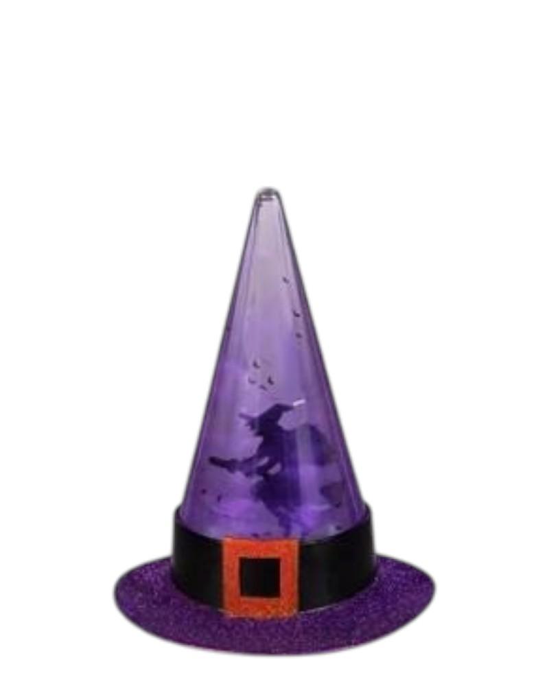 Witch Hat Led Wtr Lantern 10.5"