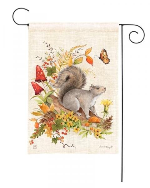 Garden Flag Fall Squirrel