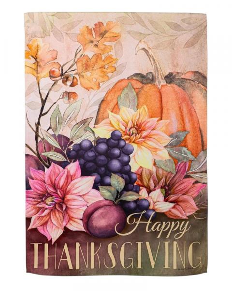 Garden Flag Happy Thanksgiving