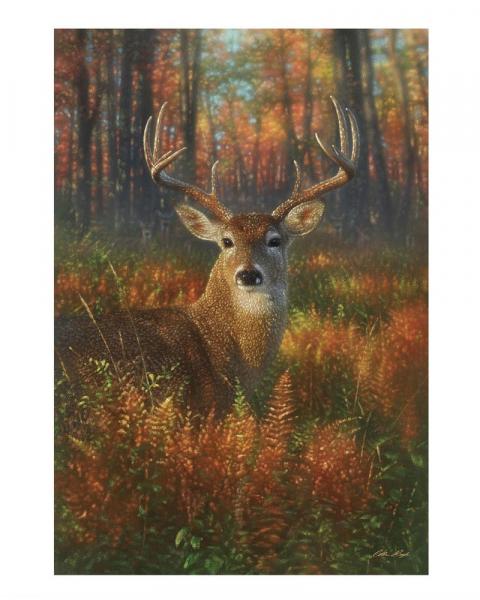 Garden Flag Gazing Autumn Buck