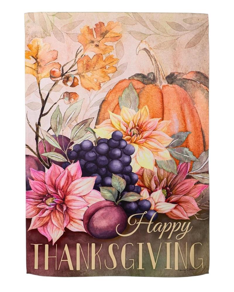 Garden Flag Happy Thanksgiving