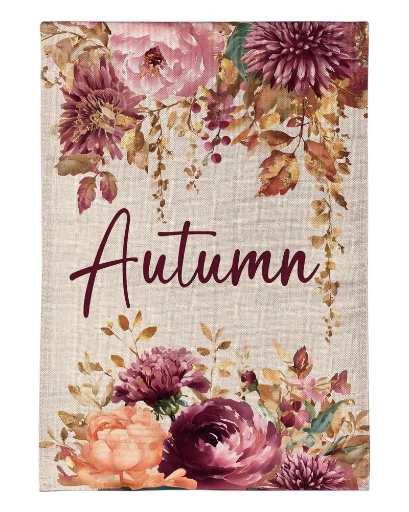 Garden Flag Autumn Florals