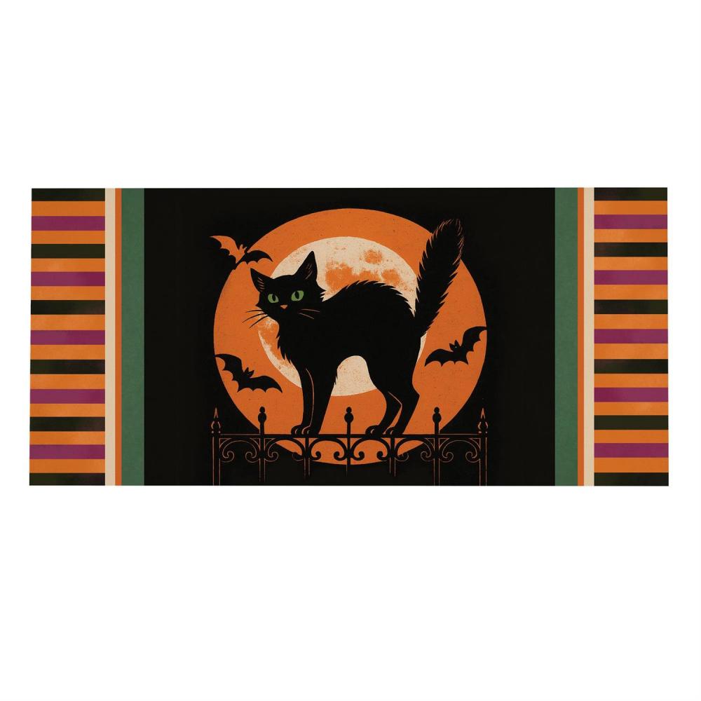 Sassafras Mat Moonlit Black Cat