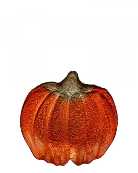 Glass Dish Pumpkin Harvest 8.25"
