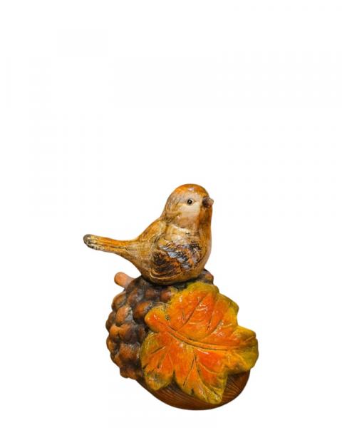Chirpie Bird On Acorn 6"