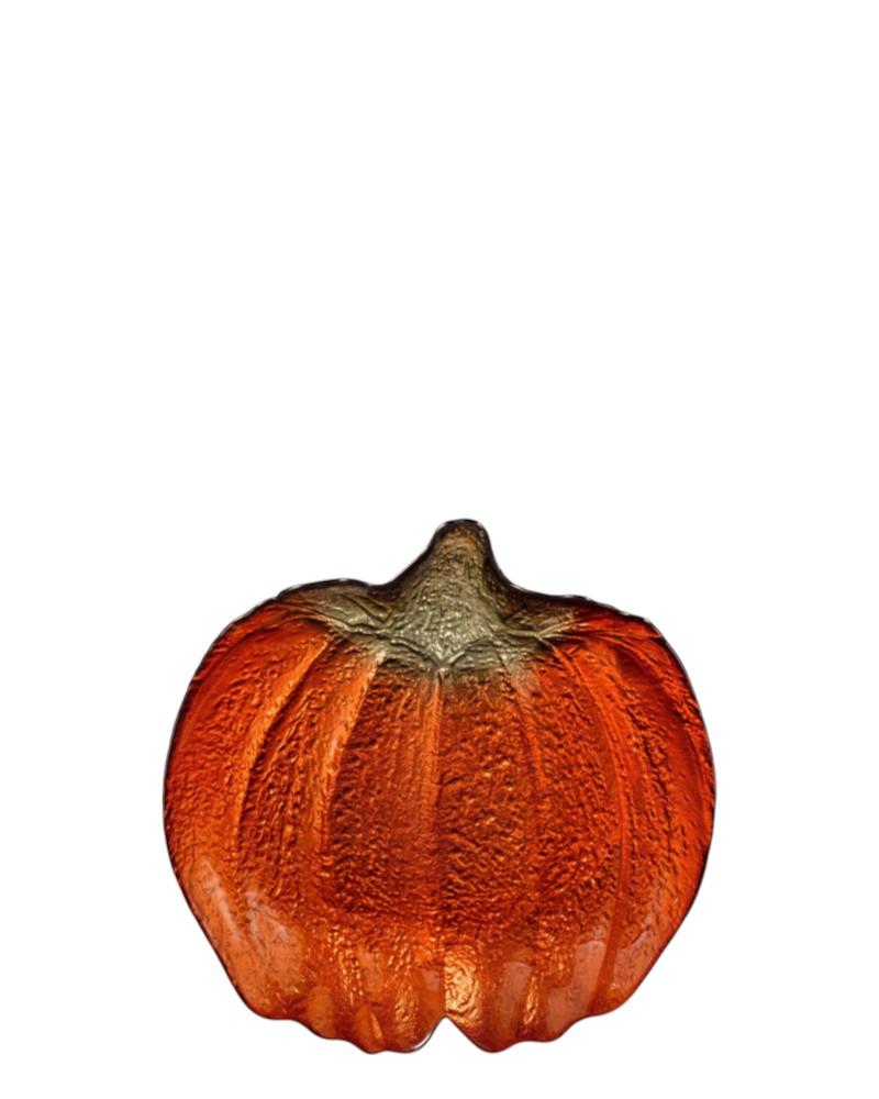 Glass Dish Pumpkin Harvest 7"