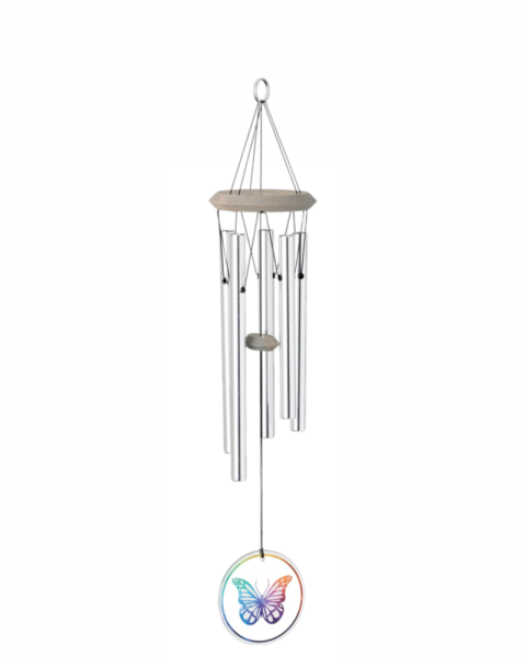 Habitats Chime Glass Butterfly