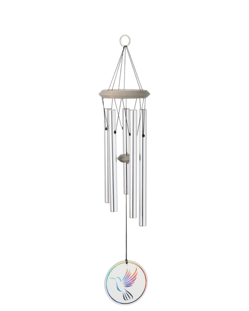 Habitats Chime Glass Hummingbird