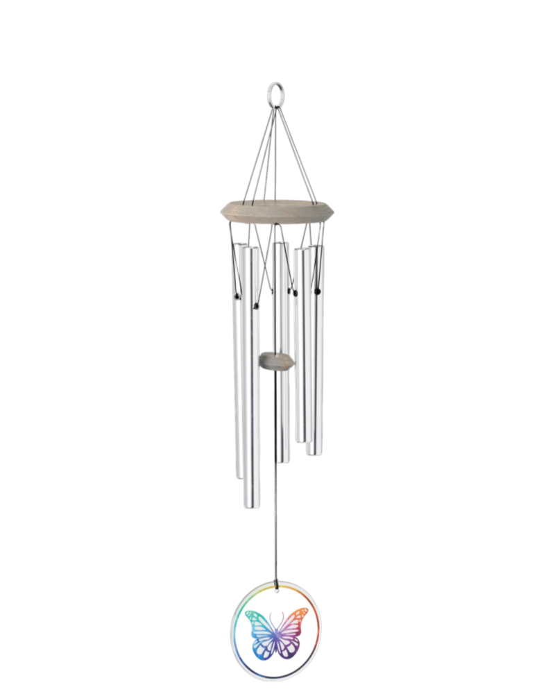 Habitats Chime Glass Butterfly