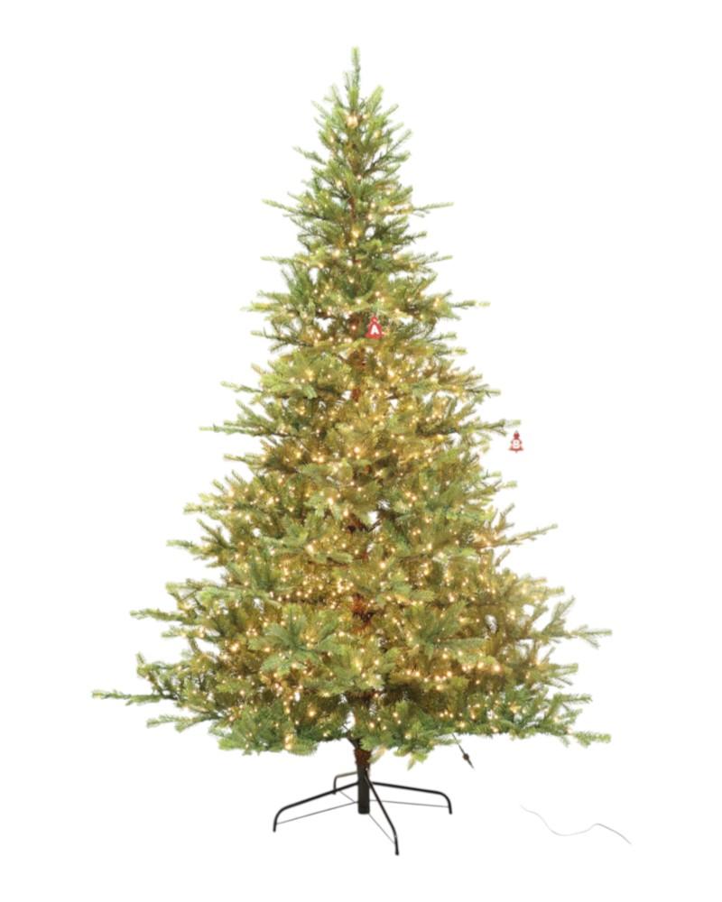 7.5' Hooper Fir With 2000 Dual Color Lights
