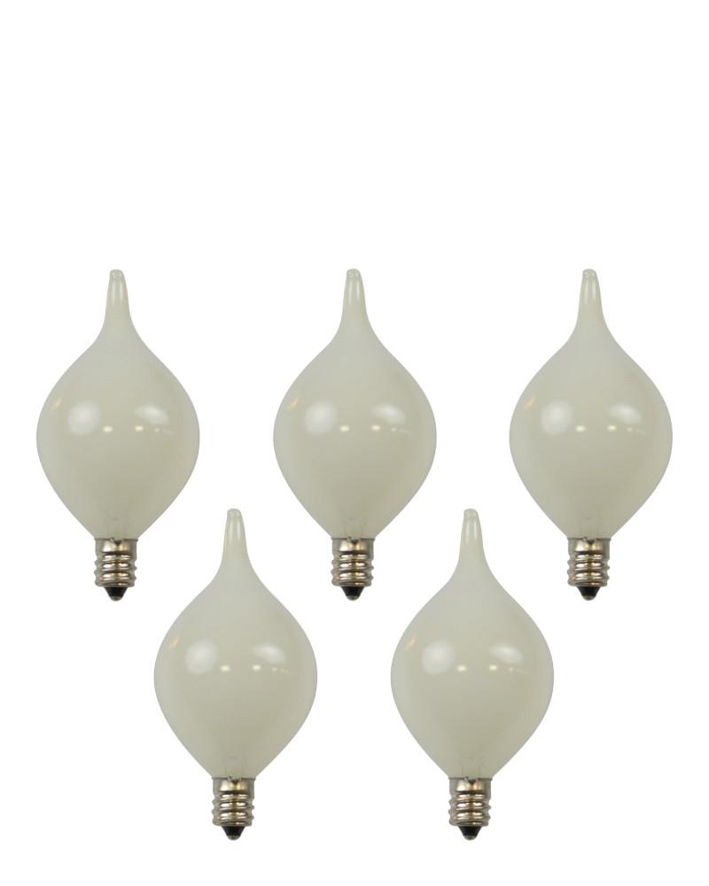 Classic C7 Tear Drop Incandescent Lights 12 Frosted White