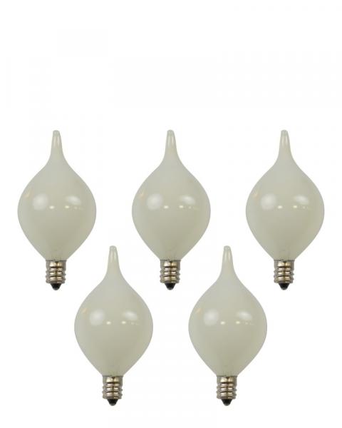 Classic C7 Tear Drop Incandescent Lights 12 Frosted White