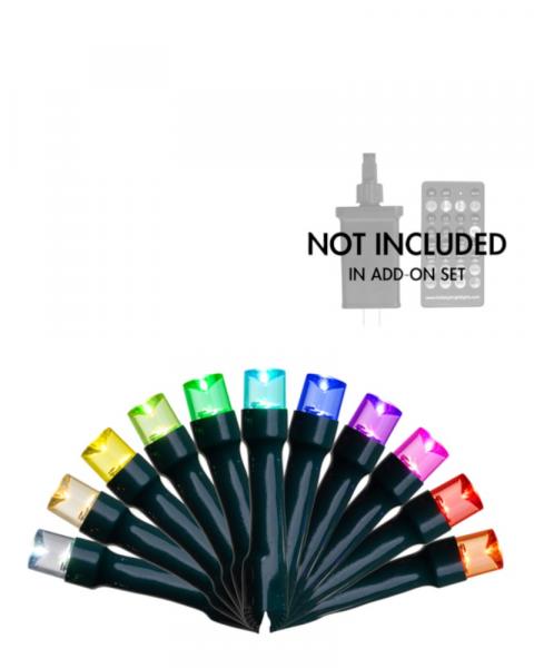 Brilliant 5mm LED Lights 50 Color Changing Add On Set