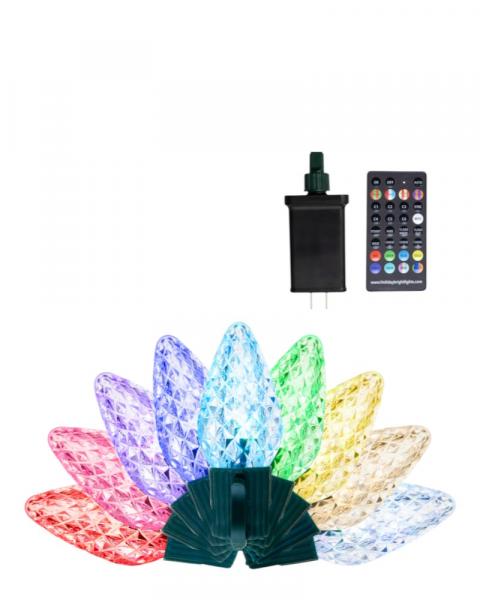 Brilliant C9 LED Lights 50 Color Changing Starter Set