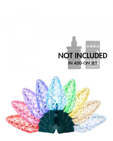 Brilliant C9 LED Lights 50 Color Changing Add On Set
